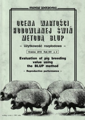 Ocena wartości hodowlanej świń metodą BLUP - Użytkowość rozpłodowa