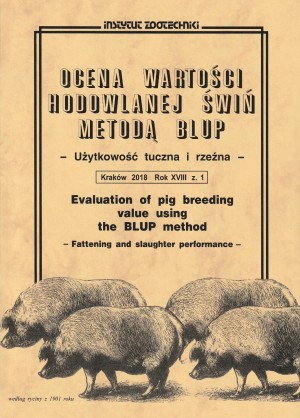 Ocena wartości hodowlanej świń metodą BLUP - Użytkowość tuczna i rzeźna